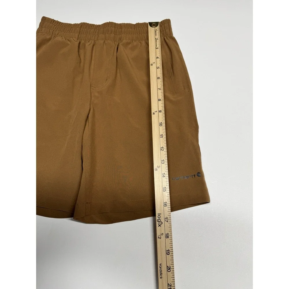 CARHARTT BOYS M RUGGED‎ FLEX RIPSTOP WORK SHORTS Carhartt Brown